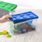 Kids Building Block Storage Box With Handle Stackable Toy Organizer Container Dustproof Block Stora 4