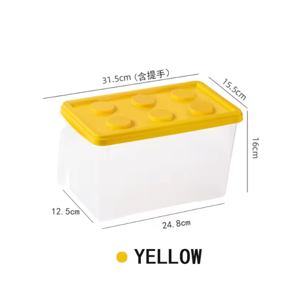 Kids Building Block Storage Box With Handle Stackable Toy Organizer Container Dustproof Block Stora 9