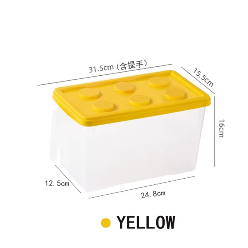 Kids Building Block Storage Box With Handle Stackable Toy Organizer Container Dustproof Block Stora 9