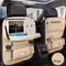 Multifunction PU Leather Car Seat Back Organizer Foldable Car Backseat Tray Table Organizer For Sna 2