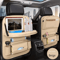 Multifunction PU Leather Car Seat Back Organizer Foldable Car Backseat Tray Table Organizer For Sna 2