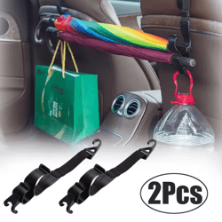 2 pack car trunk umbrella holder hook adjustable vehicle umbrella storage clip organizer for car interior accessories