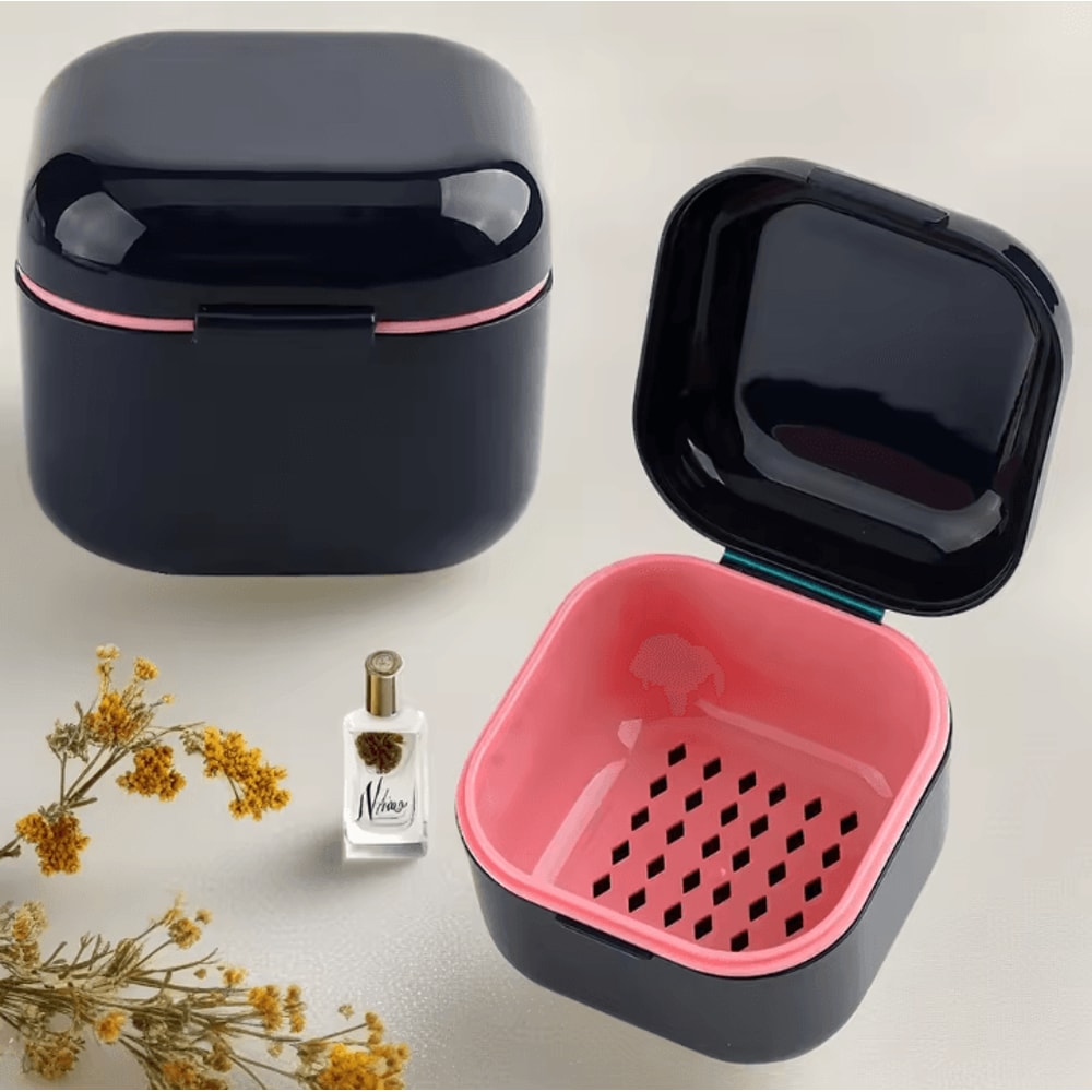 Portable Nail Tool Sterilizer Box With Soaking Tray Manicure Drill Bit Cleaning Container 1