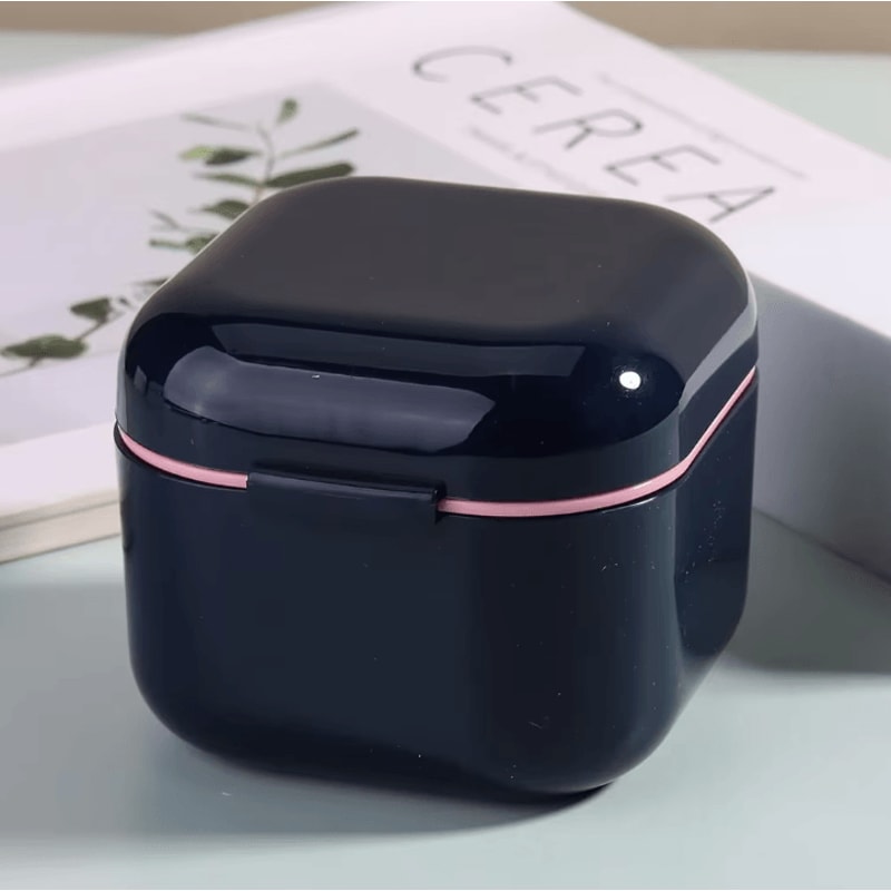 Portable Nail Tool Sterilizer Box With Soaking Tray Manicure Drill Bit Cleaning Container 3