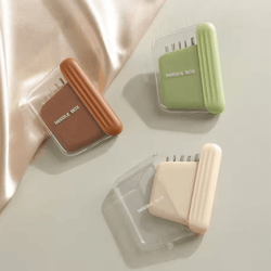 magnetic sewing needle storage box with 10 needles – portable hand sewing organizer case