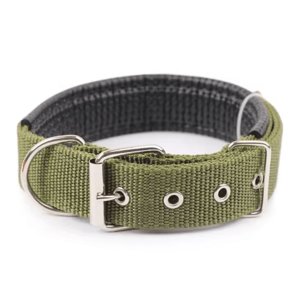 Solid Nylon Dog Collar Adjustable Collar For Small Medium Large Dogs 9