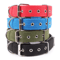 Solid Nylon Dog Collar Adjustable Collar For Small Medium Large Dogs 1