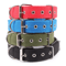 Solid Nylon Dog Collar Adjustable Collar For Small Medium Large Dogs 1