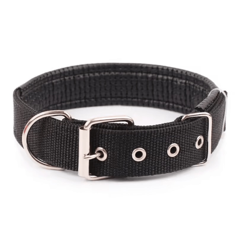 Solid Nylon Dog Collar Adjustable Collar For Small Medium Large Dogs 7