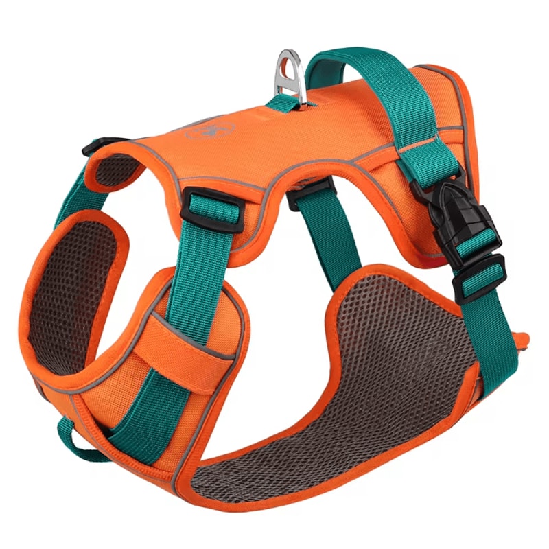 Breathable Reflective Dog Harness Vest Adjustable Nylon Pet Training Harness For Small Medium Lar 6