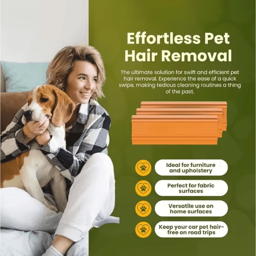 Reusable Pet Hair Removal Tool Portable Dog Cat Fur Remover For Clothes Furniture Carpets 2