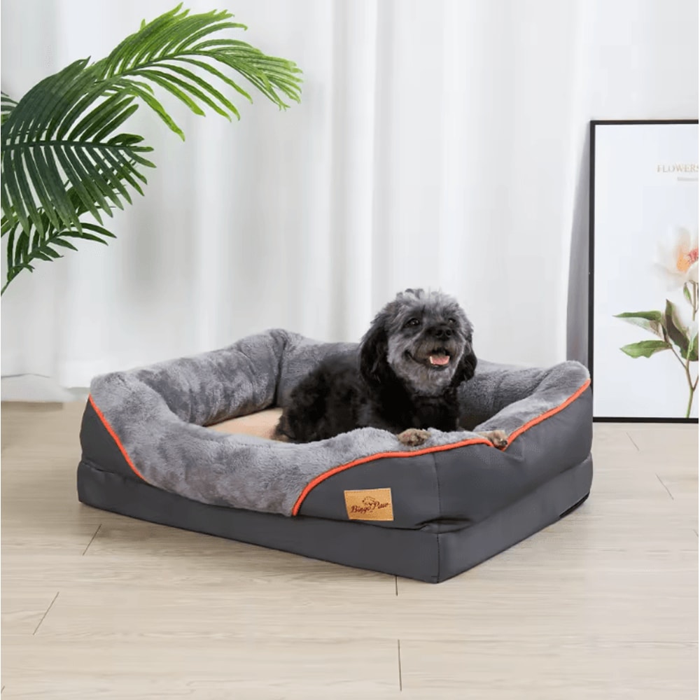 Orthopedic Dog Bed With CottonPadded Bolster Super Soft Pet Sleeping Mat With Removable Cover L3XL 3