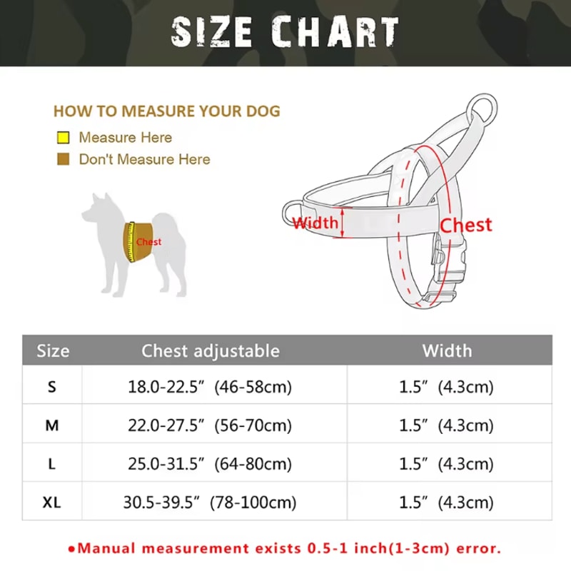 Reflective No Pull Nylon Dog Harness Adjustable Pet Training Vest For Medium Large Dogs 4