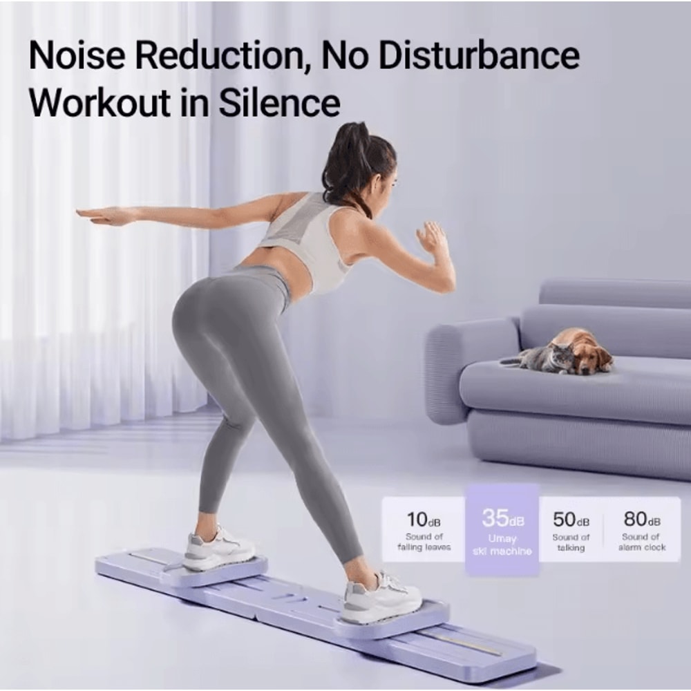 Foldable 3in1 Ski Trainer Leg Pelvic Hip Strengthener Home Gym Machine 2