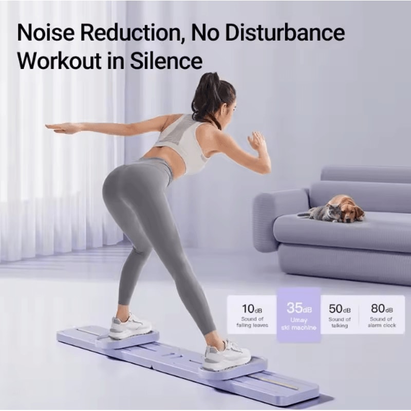 Foldable 3in1 Ski Trainer Leg Pelvic Hip Strengthener Home Gym Machine 2