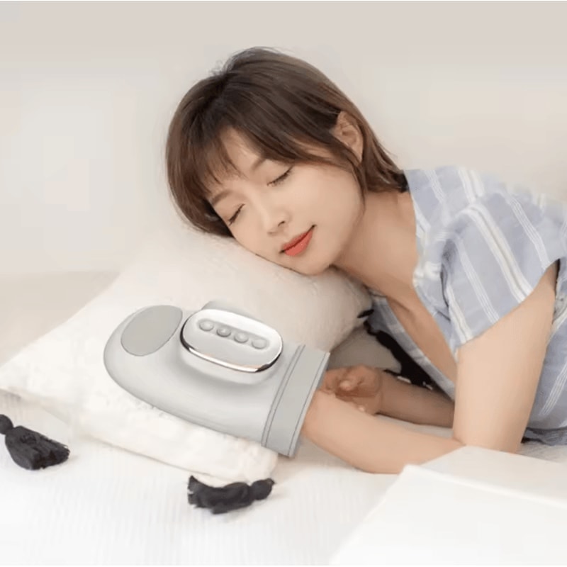 Heated Hand Compression Massager Electric Wrist Finger Relief Massager Gloves 2