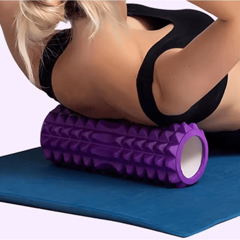 HighDensity Foam Roller 12 Inch Deep Tissue Muscle Massage Roller For Back Pain Recovery 3