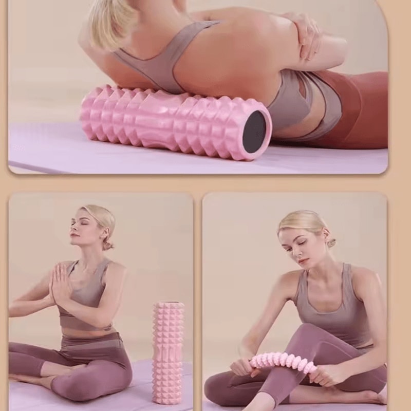 HighDensity Foam Roller 12 Inch Deep Tissue Muscle Massage Roller For Back Pain Recovery 4