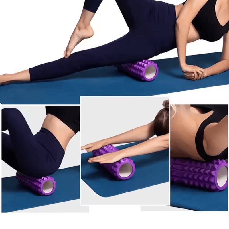 HighDensity Foam Roller 12 Inch Deep Tissue Muscle Massage Roller For Back Pain Recovery 5