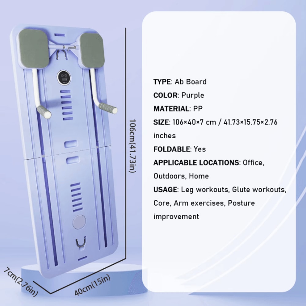 US FAST SHIPPING Adjustable Pilates Board Home Workout Ab Pushup Workout Board Yoga 1