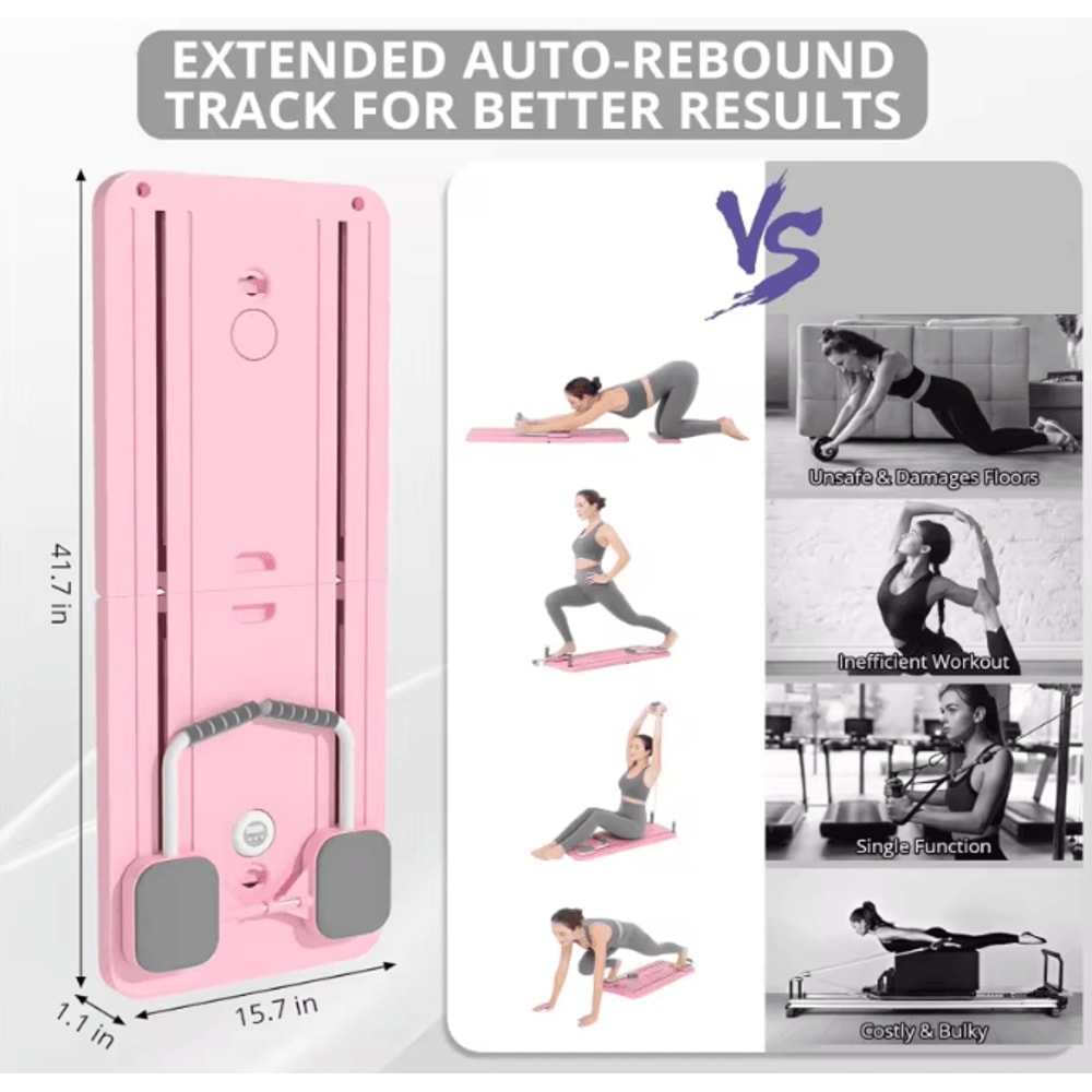 US FAST SHIPPING Adjustable Pilates Board Home Workout Ab Pushup Workout Board Yoga 5