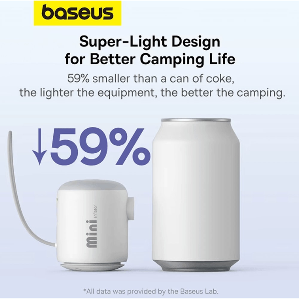 Baseus Mini Wireless Air Pump Portable Inflator For Air Mattresses Swim Rings Camping Gear 3