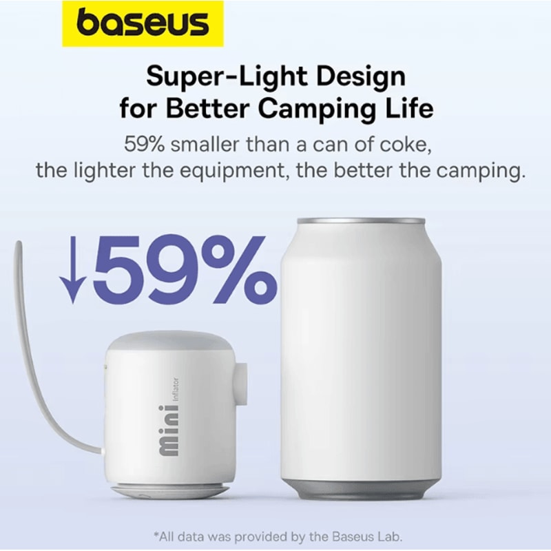 Baseus Mini Wireless Air Pump Portable Inflator For Air Mattresses Swim Rings Camping Gear 3