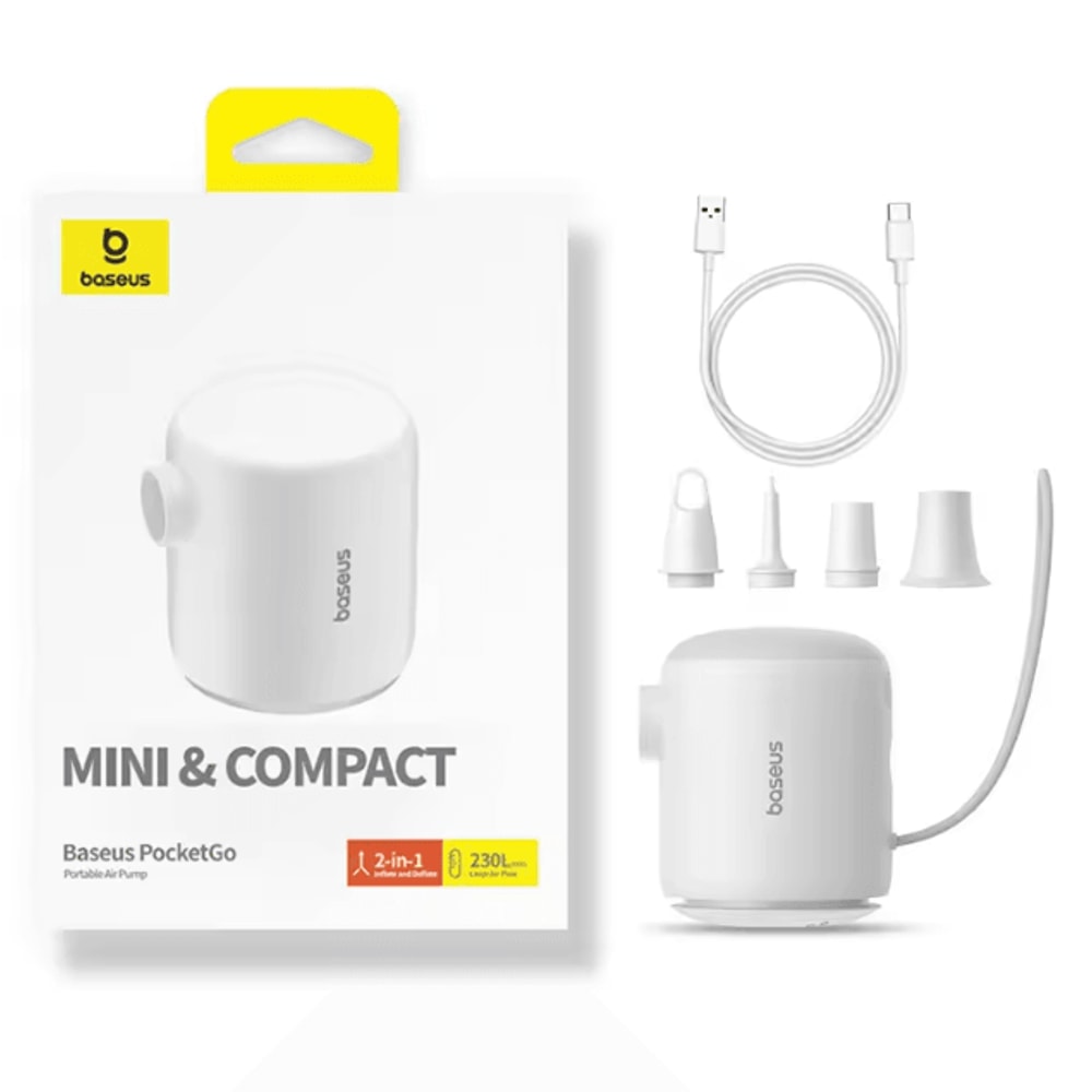 Baseus Mini Wireless Air Pump Portable Inflator For Air Mattresses Swim Rings Camping Gear 6