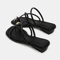 Womens Cross Strap Slide Sandals Lightweight Toe Loop Beach Slides For Summer 3