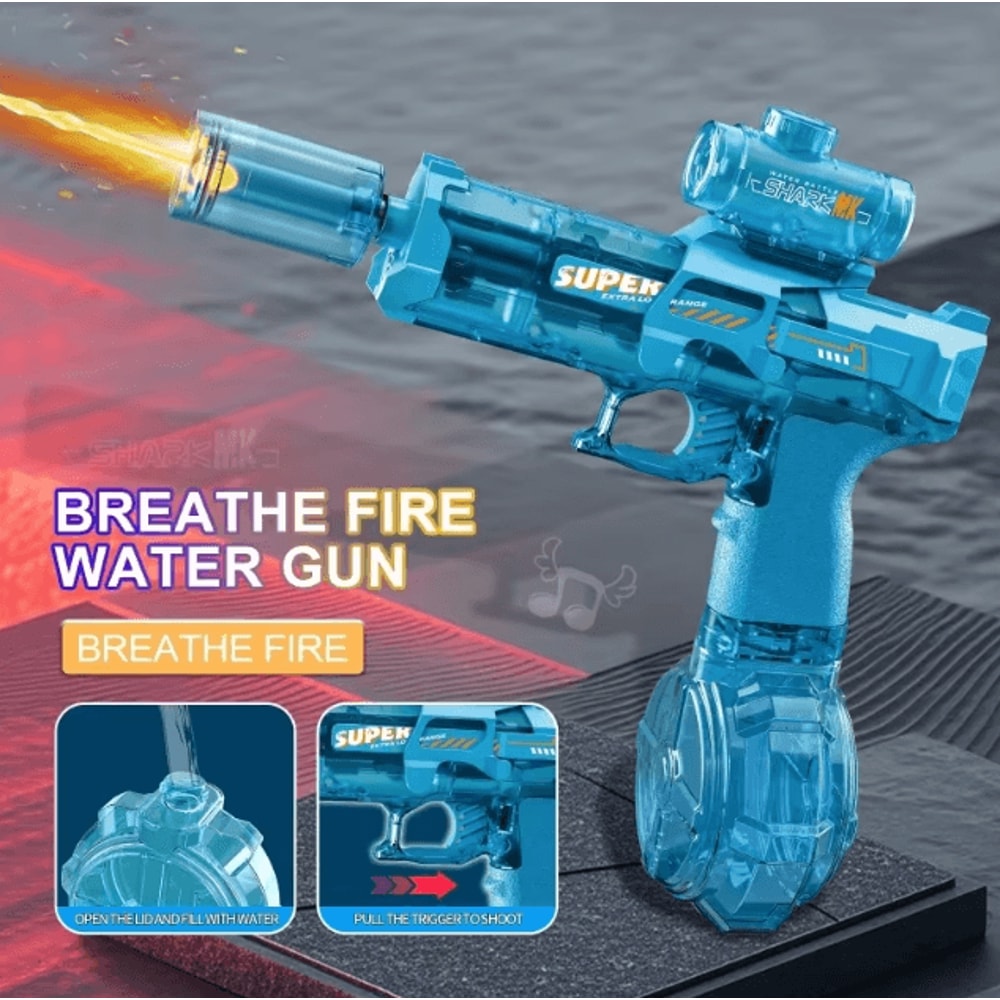 LED Automatic Electric Water Gun LightUp Summer Water Blaster Toy For Kids 1