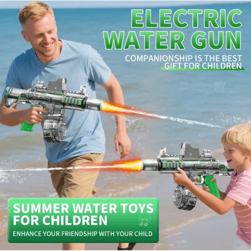 M416 LED Electric Water Gun Automatic Continuous Water Blaster Toy For Kids 4