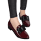 Womens Bow Pointed Toe Loafers Patent Leather SlipOn Flats For Casual Office Wear 4