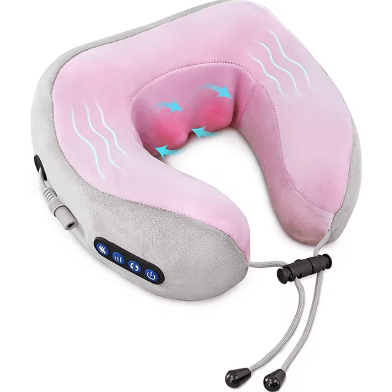 Electric Neck Massager With Heat Vibration Shiatsu Kneading U Shaped Pillow For Neck And Shoulder R 6