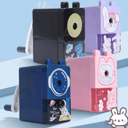 cute cartoon pencil sharpener multifunction kawaii stationery for school and office
