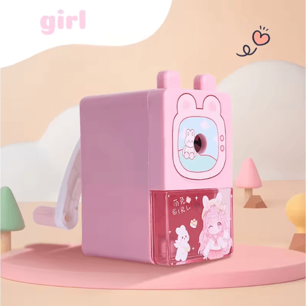 Cute Cartoon Pencil Sharpener Multifunction Kawaii Stationery For School And Office 6
