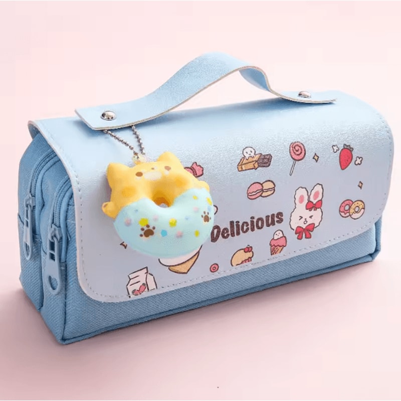 3D Kawaii Pencil Case Cute Waterproof Decompression Pen Pouch Organizer For School Supplies 10