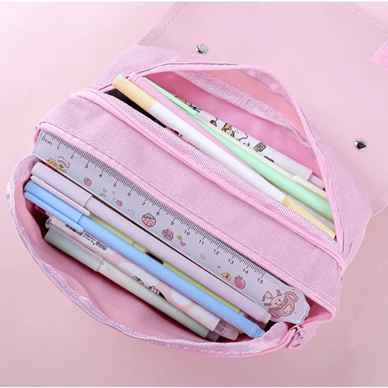 3D Kawaii Pencil Case Cute Waterproof Decompression Pen Pouch Organizer For School Supplies 2