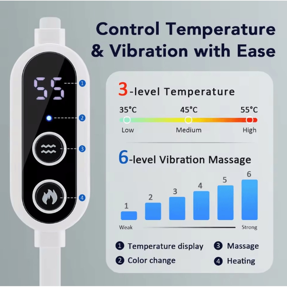 3D Electric Steam Eye Mask With Hot Compress Smart Sleep Timer 3