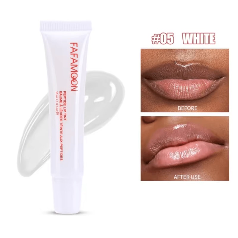 Soft Tube Plumping Lip Oil Gloss Nude Brown Moisturizing Shine 9