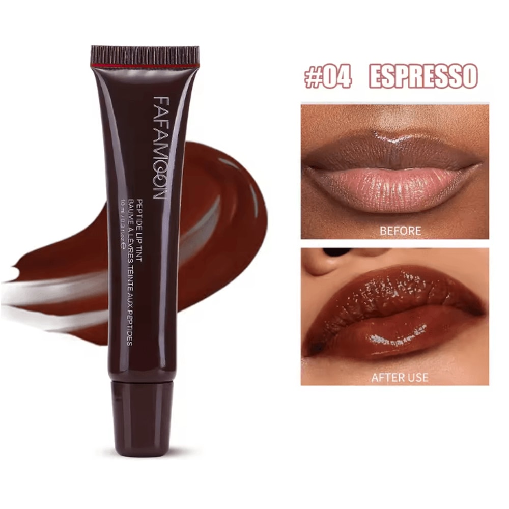 Soft Tube Plumping Lip Oil Gloss Nude Brown Moisturizing Shine 8