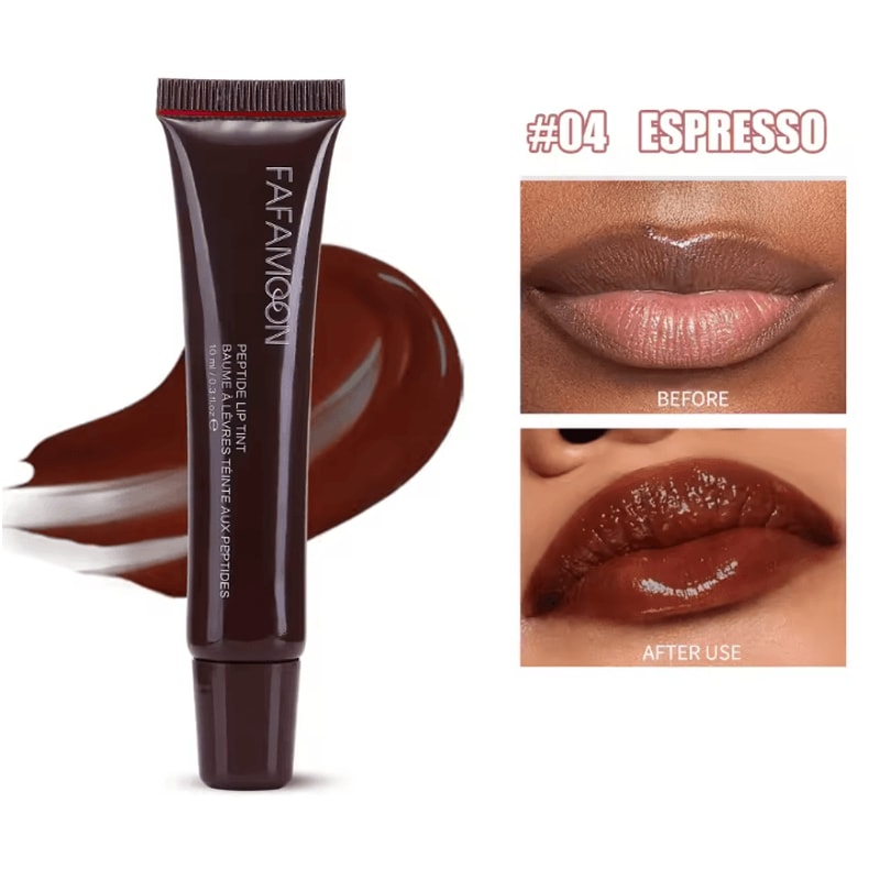 Soft Tube Plumping Lip Oil Gloss Nude Brown Moisturizing Shine 8
