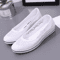 White Lace Hollow Wedge Sneakers Breathable Summer Casual Shoes 0