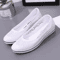 White Lace Hollow Wedge Sneakers Breathable Summer Casual Shoes 6