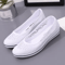 White Lace Hollow Wedge Sneakers Breathable Summer Casual Shoes 6