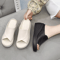 Black Orthopedic Wedge Platform Slide Sandals For Women 2