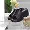 Black Orthopedic Wedge Platform Slide Sandals For Women 6