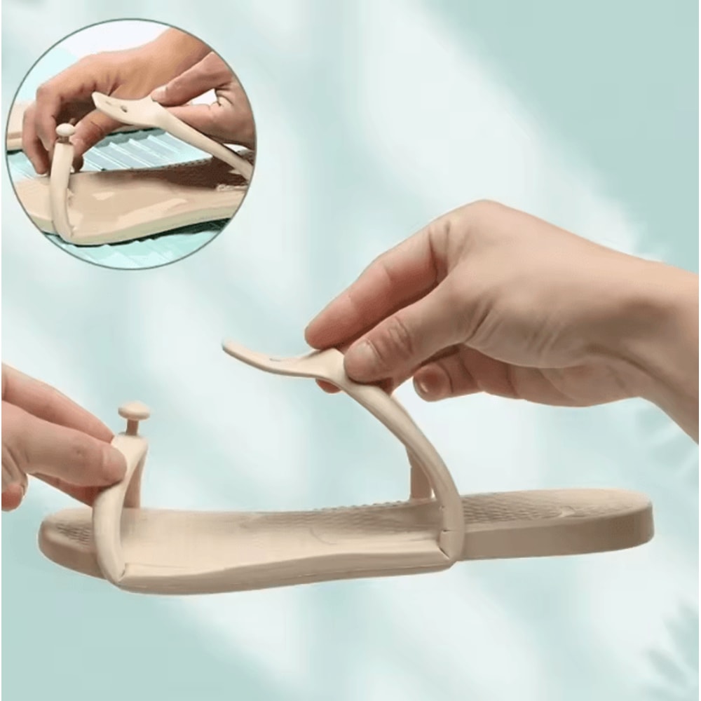 Portable Folding Travel Slippers Lightweight NonSlip EVA Sandals 2