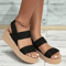 Minimalist Wedge Platform Sandals With Ankle Strap 0