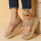 Minimalist Wedge Platform Sandals With Ankle Strap 1