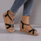 Round Toe Women Wedge Heel Sandals With Metal Decor Comfortable Casual Platform Sandals WearResist 0